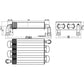 Primary Heat Exchanger for Gas Boiler Compatible with Fondital/Nova Florida 24 kW 6SCAMMON12