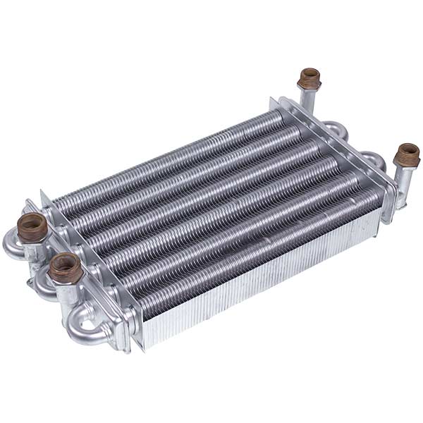 Bithermic Heat Exchanger for Gas Boiler Compatible with Biasi Boiler Sky 24 BI1472104