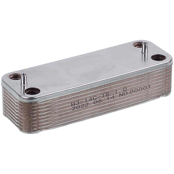 DHW Plate Heat Exchanger (18 plates) for Gas Boiler Compatible with Demrad, Protherm, Ariston 3003200018