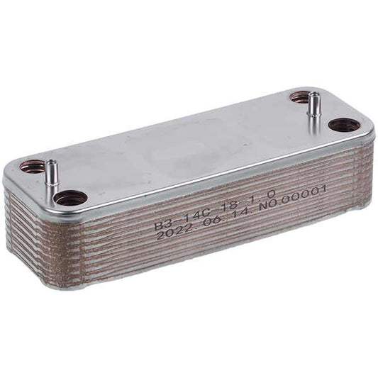 DHW Plate Heat Exchanger (18 plates) for Gas Boiler Compatible with Demrad, Protherm, Ariston 3003200018