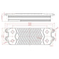 DHW Plate Heat Exchanger (16 plates) for Gas Boiler Compatible with Vaillant, Protherm, Saunier Duval Themaclassic 0020186153