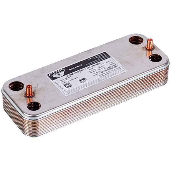 DHW Plate Heat Exchanger (12 plates) for Gas Boiler Saunier Duval Themaclassic, Isotwin 17B2071213