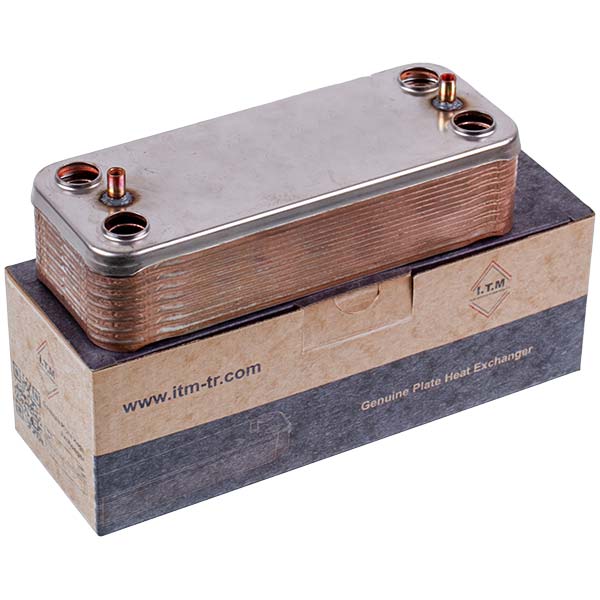 DHW Plate Heat Exchanger (16 plates) for Gas Boiler Compatible with Beretta R8037