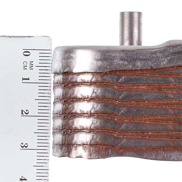 DHW Plate Heat Exchanger (12 plates) for Gas Boiler Compatible with Tiberis Cube 24 F 30631400300401