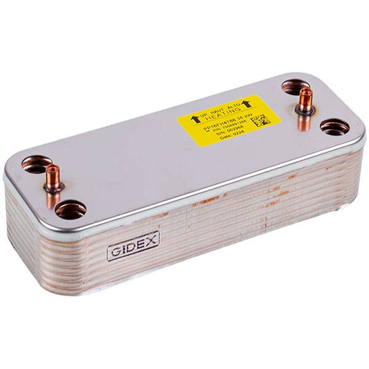 DHW Plate Heat Exchanger Gidex (16 plates) for Gas Boiler Italtherm City Class, Roda 28-35 kW 515001744