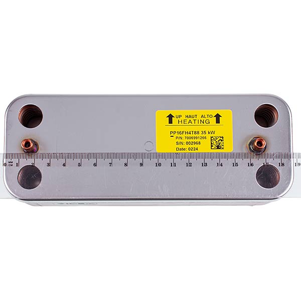 DHW Plate Heat Exchanger Gidex (16 plates) for Gas Boiler Italtherm City Class, Roda 28-35 kW 515001744