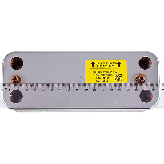 DHW Plate Heat Exchanger Gidex (16 plates) for Gas Boiler Italtherm City Class, Roda 28-35 kW 515001744
