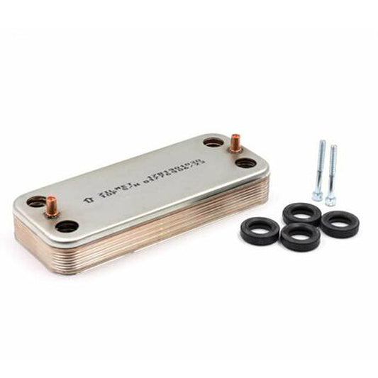 DHW Plate Heat Exchanger Zilmet (10 plates) for Gas Boiler Compatible with Italtherm Smart 401120017