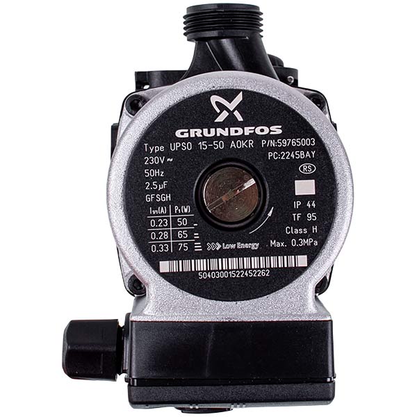 Circulation Pump Assembly Grundfos UPSO 15-50 75 W for Gas Boiler Nobel 2-24 SE Plus 1488