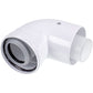 Flue Elbow 90° D=60/100mm for Gas Condensing Boiler