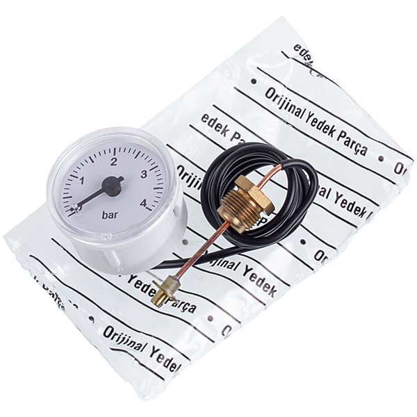 Gas-fired Boiler Pressure Gauge Compatible with Ferroli 39806330 0-4 bar D=43/40 mm