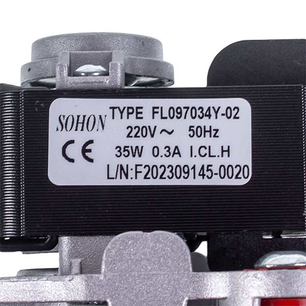 Gas-fired Boiler Fan Sohon FL097034Y-02 35 W Compatible with Zoom Boilers, Expert, Master 18 kW AA10020002