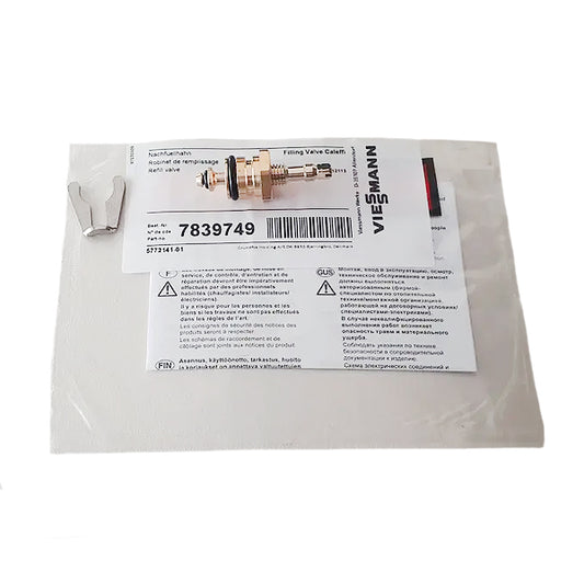 Filling Valve for Gas-fired Boiler Viessmann Vitopend 100 WH1D, Vitodens 100 WB1B, WB1C 7839749