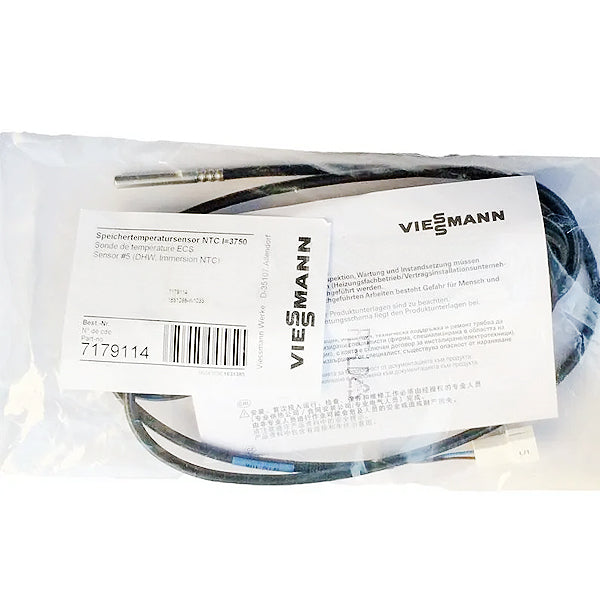 Gas-fired Boiler Temperature Sensor NTC 10 kOhm L=3750 mm Viessmann 7725998