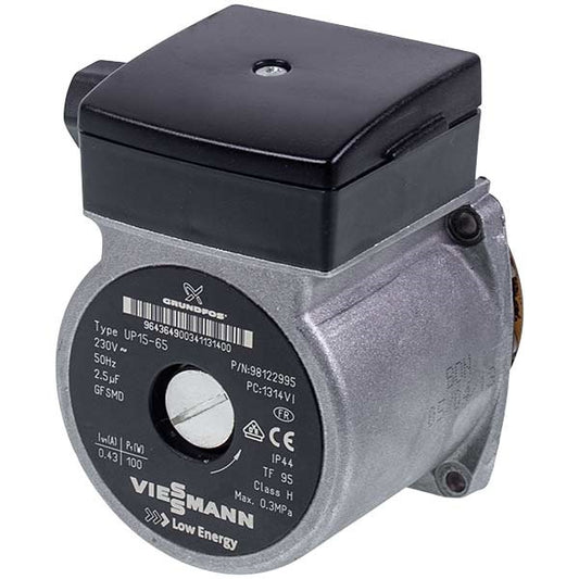 Circulation Pump Grundfos UP 15-65 100 W for Gas Condensing Boiler Viessmann 7836443