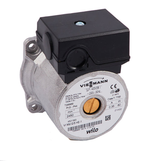 Circulation Pump Wilo VIMb 12/5-1-HE 80 W for Gas Boiler Compatible with Viessmann WH1B 7830453