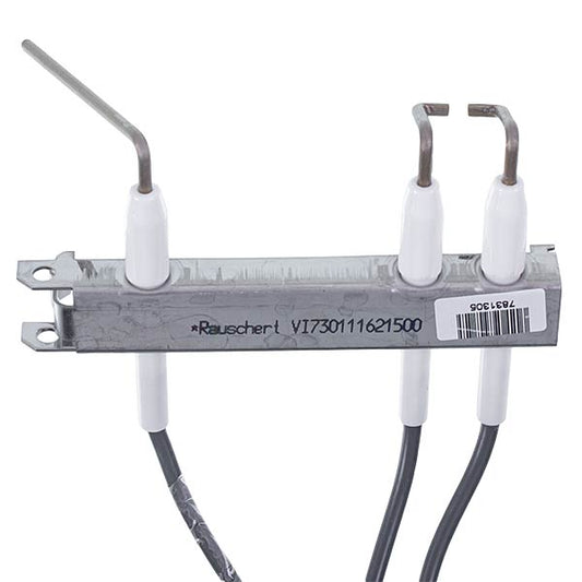 Ignition and Ionization Electrodes for Gas Boiler Viessmann Vitopend 100-W WH1B, WH1D, A1JB/A1HB 7831305 7831305