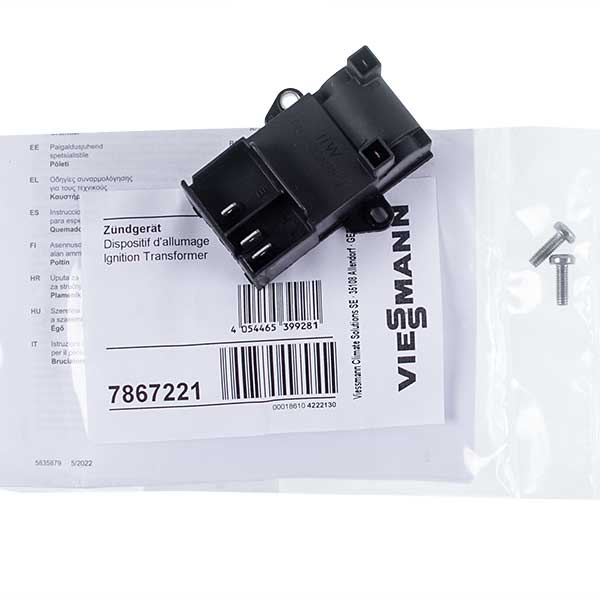 Ignition Transformer BW15026-30 for Gas Condensing Boiler Viessmann Vitodens 7867221