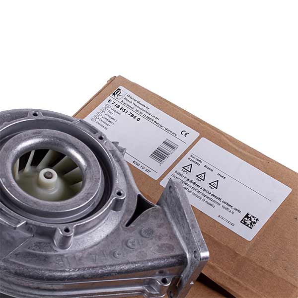 Fan Ebmpapst NRG118/0800 for condensing boiler Bosch, Buderus Logamax Plus GB122i, GB172i 24 kW 87186517840