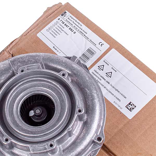 Fan Sit NG40160 for Condensing Boiler Bosch 7000i, Buderus Logamax Plus GB172i 14-24 kW 87186470530