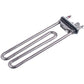 Heating Element for Washing Machine Compatible with AEG 140163226032 TPD 225-SB-1950 IRCA L=225 mm 1950 W