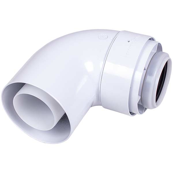 Condensing Gas-fired Boiler Chimney Elbow Viessmann 7373226 87° D=60/100 mm