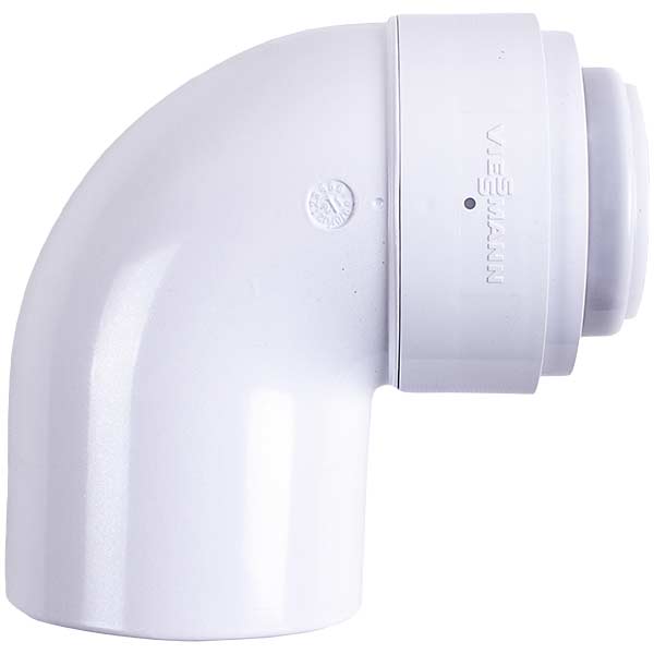 Condensing Gas-fired Boiler Chimney Elbow Viessmann 7373226 87° D=60/100 mm