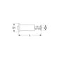 Magnetic insert for gas valve of gas stove 101060 D=15,4/11,5mm L=39mm