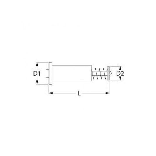 Magnetic insert for gas valve of gas equipment Mertik 106221 D=19/14mm L=32mm