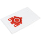 Vacuum Cleaner Bag Set FJM (4 pcs.) Microfiber + Outlet Filter Compatible with Miele 41996571D Red