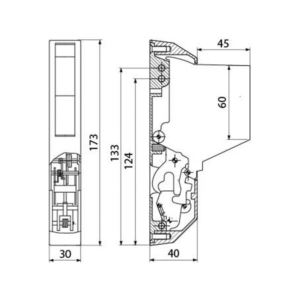 Door lock (latch) for combi steamer Electrolux Professional/Zanussi 700467