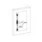 Lock (opens on the left) for door of combi steamer 700771