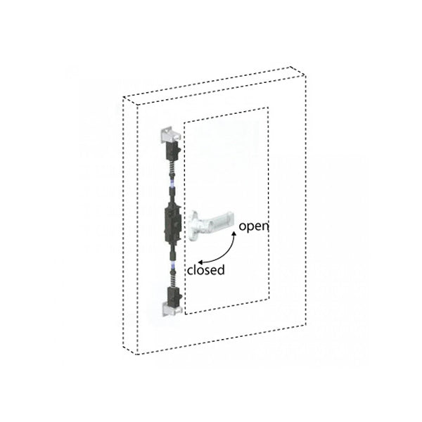 Lock (opens on the left) for door of combi steamer 700771