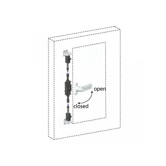 Lock (opens on the left) for door of combi steamer 700771