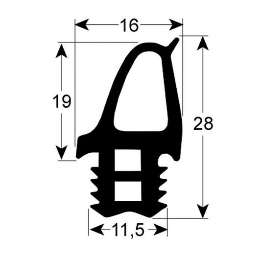 Door Gasket Rubber for Combi Oven Retigo B623i, O623i series 901720 405х405mm