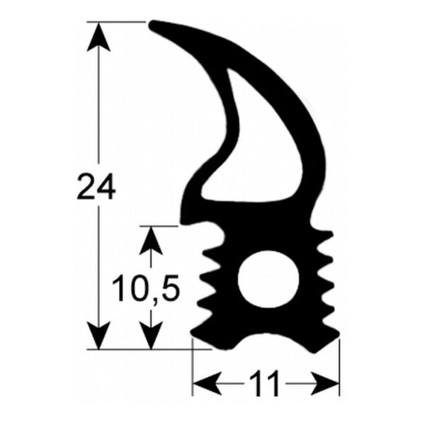 Door Gasket Rubber for Combi Oven Convotherm OES, OEB 10 level series 902422 460x770mm
