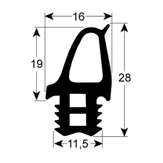 Door Gasket Rubber for Combi Oven Retigo B1011i, O1011b series 902765 625x743мм