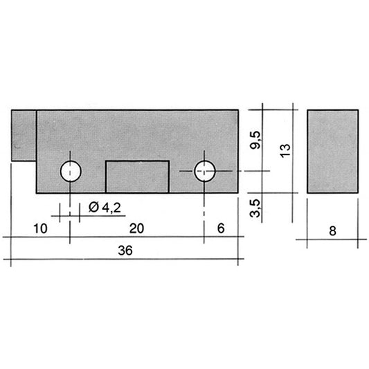 Magnetic switch for dishwasher Compatible with Electrolux Professional/Zanussi 345820 STEM 1A 250V 50W E511 1B