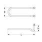 Tank or Tub Heating Element for Dishwasher NuovaSimonelli, Omniwash 416219 800W, 230V, M12x1 flange