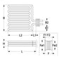 Heating Element for Deep Fryer Bertos E7F18, E9F15, E9F18 series 417764 18000W 230V retaining ring