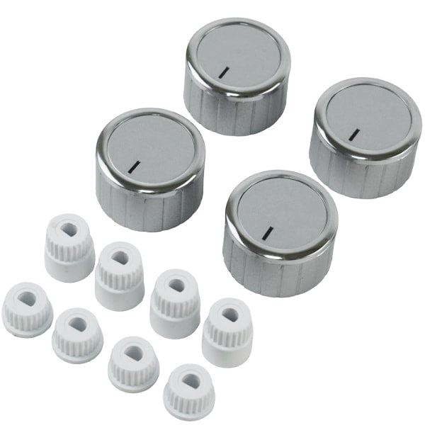 Oven Control Knob Set (4 pcs) D=35mm H=21mm with Adapters