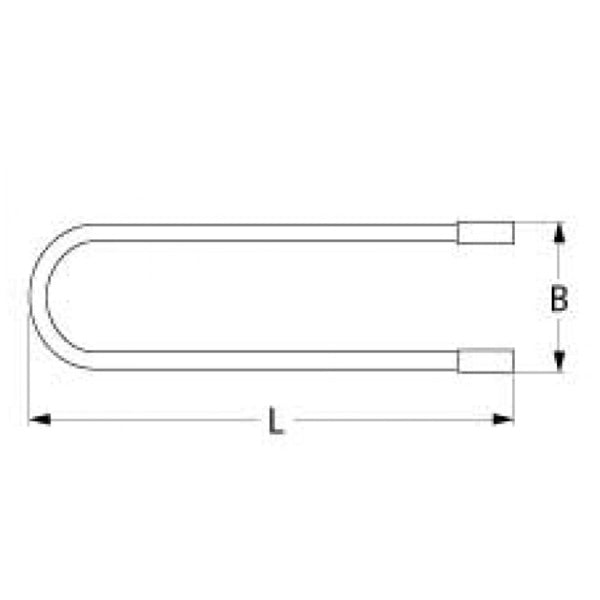 Defrosting Heating Element for Refrigeration Equipment Coldline 417515 150W