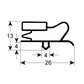 Drawer Gasket Rubber for Refrigerated Table Fagor 901529 370x245mm рrofile 9013