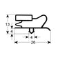 Door Gasket Rubber for Refrigerated Table Fagor рrofile 9013 901580 618x722mm