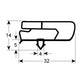 Drawer Gasket Rubber for Refrigerated Table Fagor MSP series 901751 445x246mm рrofile 9797