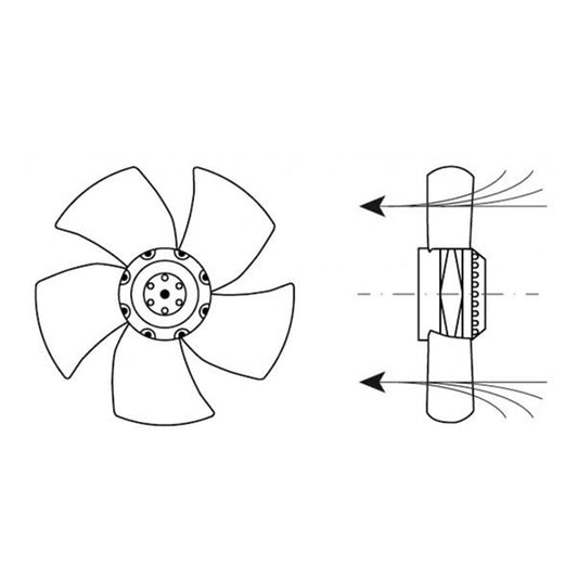 Air Circulation Fan EBM-PAPST for Blast Freezing 601619 A4E300-AS72-01 68W 230V D=300mm