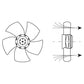 Air Circulation Fan HIDRIA for Blast Freezing 602292 40/52W 230V D=250mm R09R-2528P-4M-2516