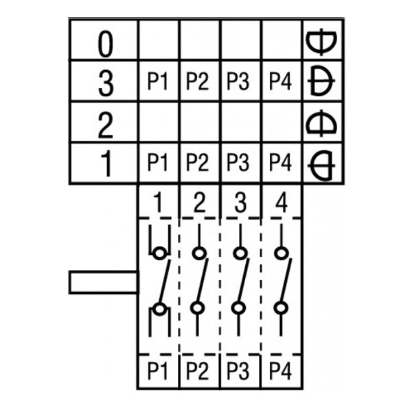 Mode Switch EGO 49.42015.000 300021 16A (4 positions)