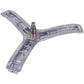 Washing Machine Drum Spider Compatible with Vestel COD.786 EBI L=72mm D=20/25/30.2mm