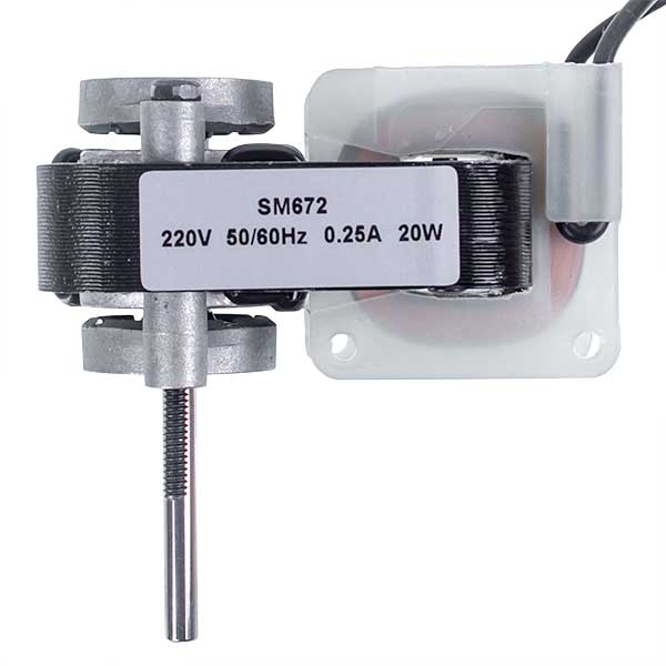 Fan motor SM 672 for refrigerator "No Frost" shaft L=37mm D=4.7mm